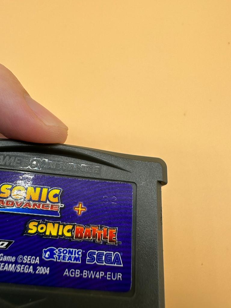 2 Games In 1 - Sonic Advance + Sonic Battle Game Boy Advance , occasion