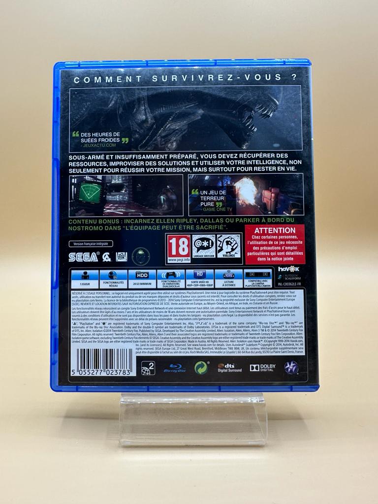 Aliens - Isolation - Edition Nostromo PS4 , occasion