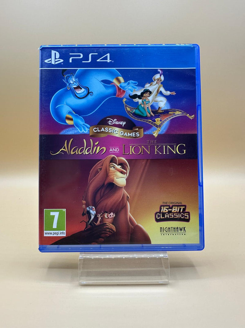 Disney Classic Games : Aladdin Et Le Roi Lion Ps4 , occasion Complet Jeu FR Boite UK