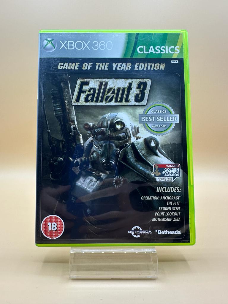 Fallout 3 - Game Of The Year Xbox 360 , occasion Complet Jeu FR / Boite UK