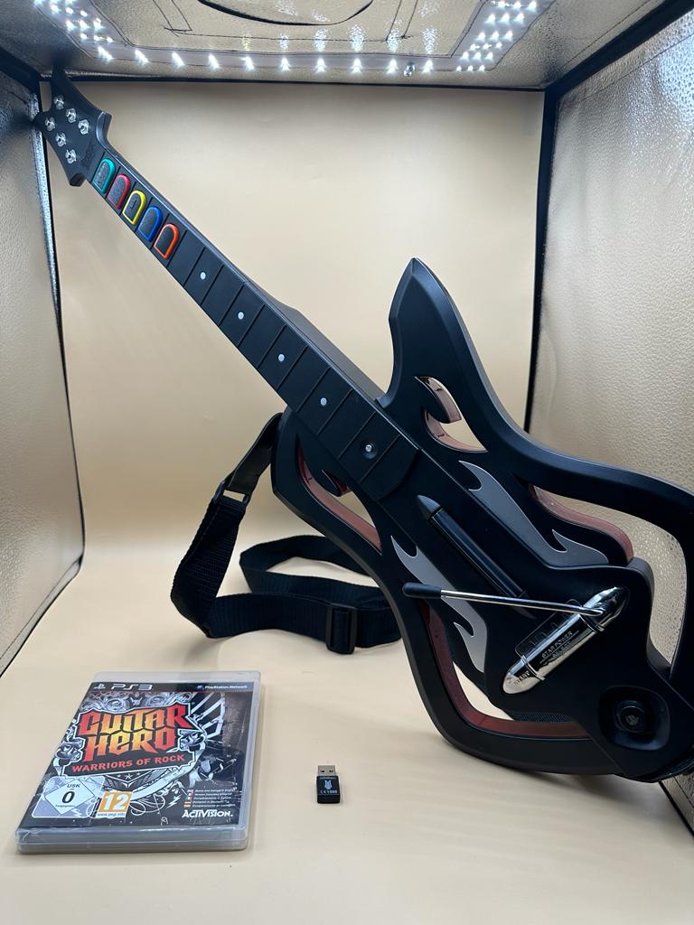 Guitar Hero 6 - Warriors Of Rock + Guitare PS3 , occasion Complet Jeu FR Boite UK