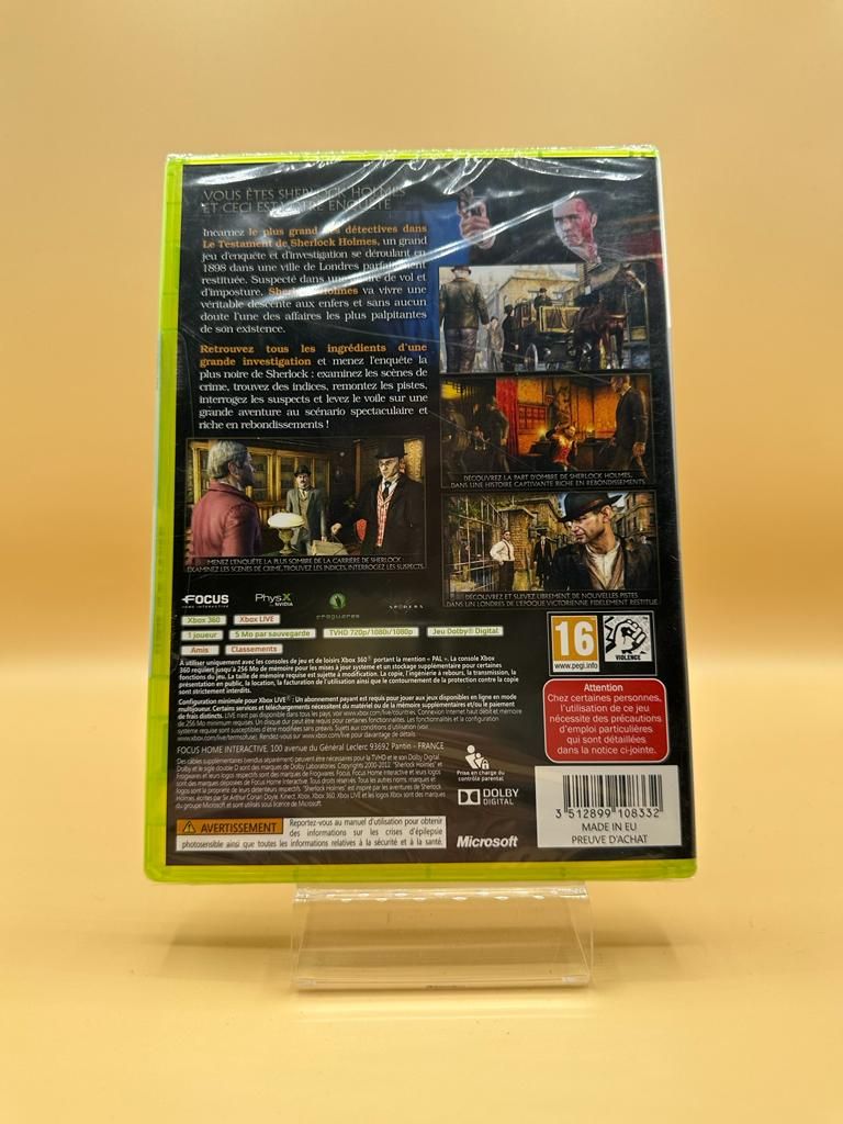 Le Testament De Sherlock Holmes Xbox 360 , occasion
