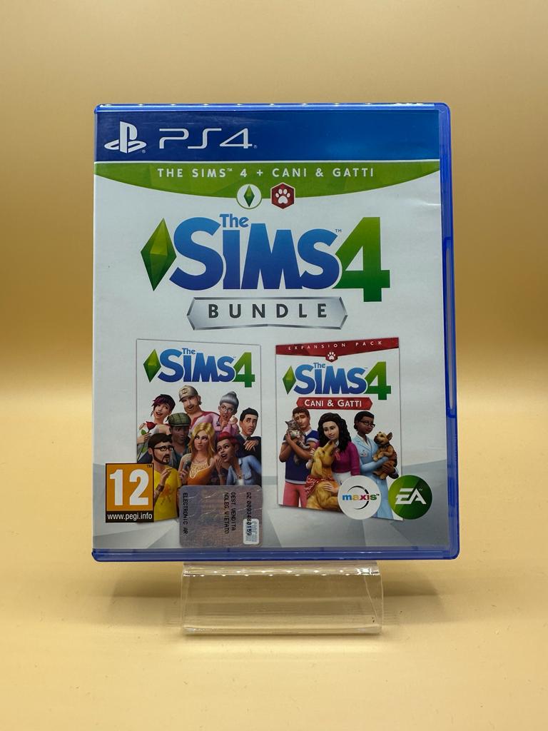 Les Sims 4 + Pack D'extension Chiens Et Chats PS4 , occasion Complet Jeu FR Boite ITA