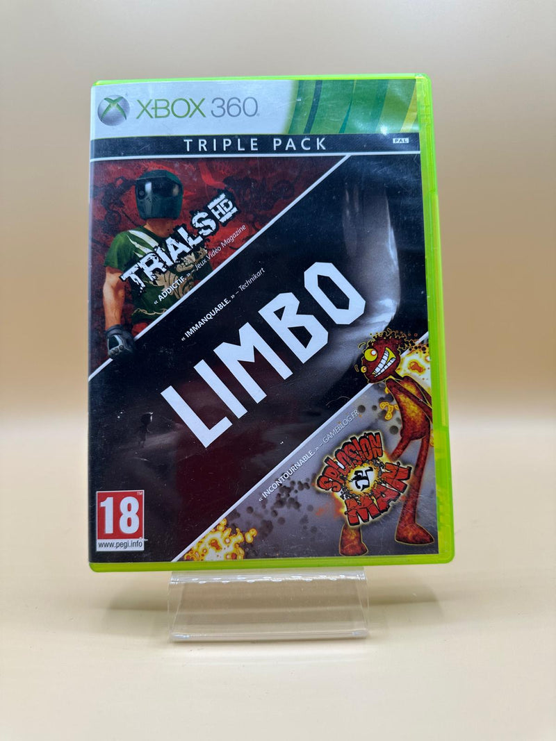 Live Arcade Triple Pack: Trials, Limbo & Splosion Man Xbox 360 , occasion Complet