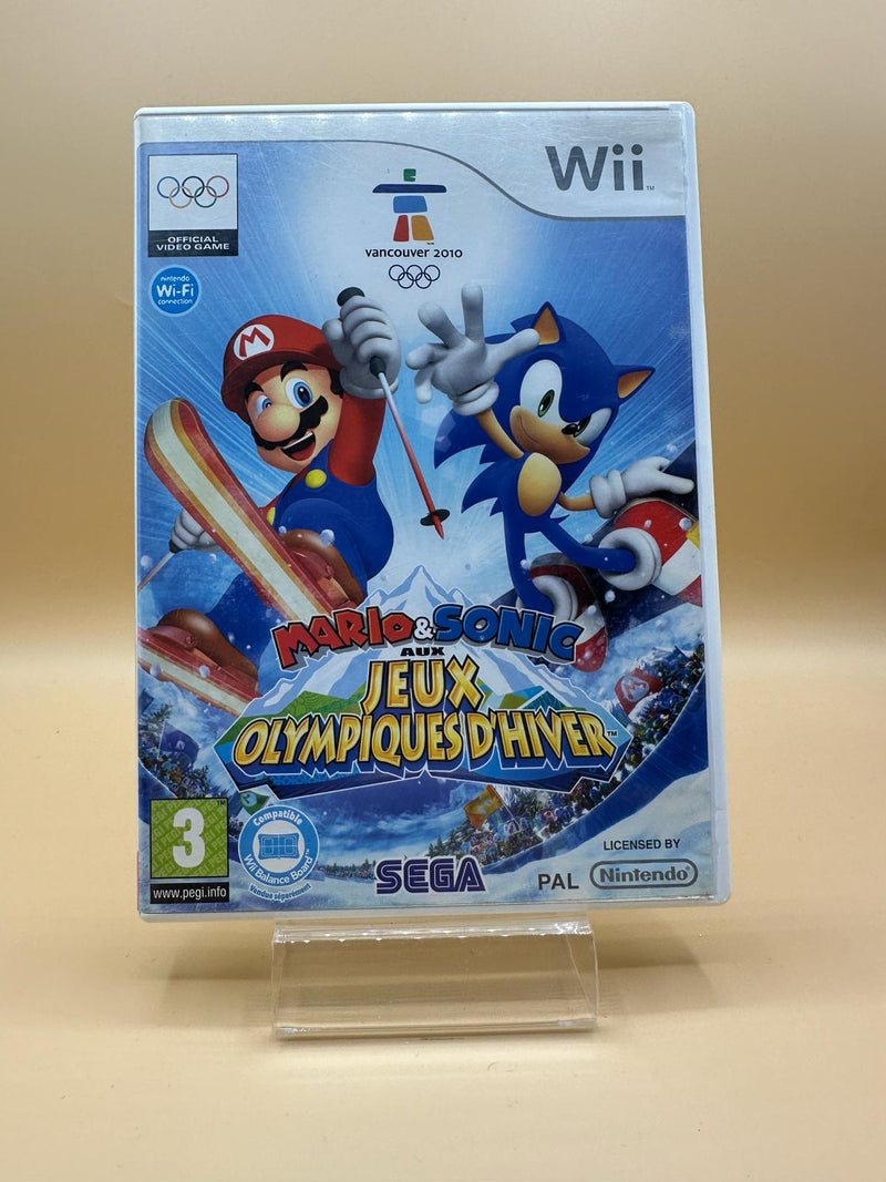 Mario & Sonic Aux Jeux Olympiques D'hiver Wii , occasion Complet / CD Rayé