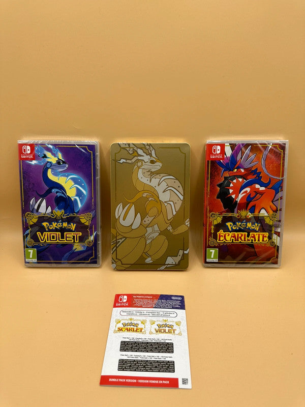 Pack duo : + Pokémon violet + Pokémon écarlate Switch , occasion