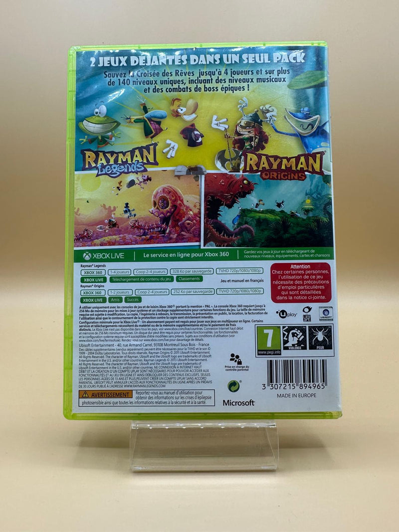 Rayman Legends + Rayman Origins Xbox 360 , occasion