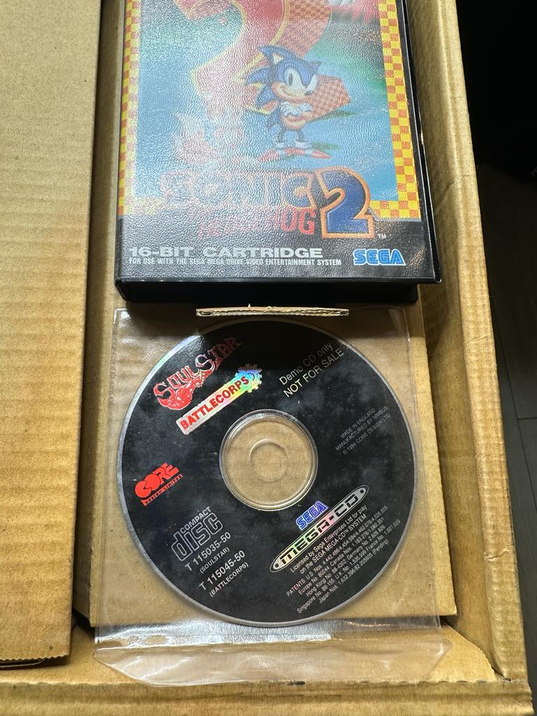 Sega Multi Mega ( CDX ) Pack Sonic 2 - Ecco the Dolphin et Road Avenger , occasion