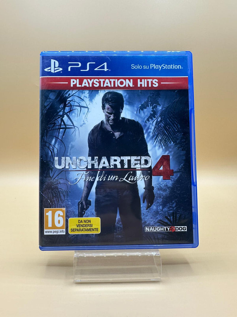 Uncharted 4 : A Thiefs End Playstation Hits Ps4 , occasion Complet Jeu FR Boite ITA