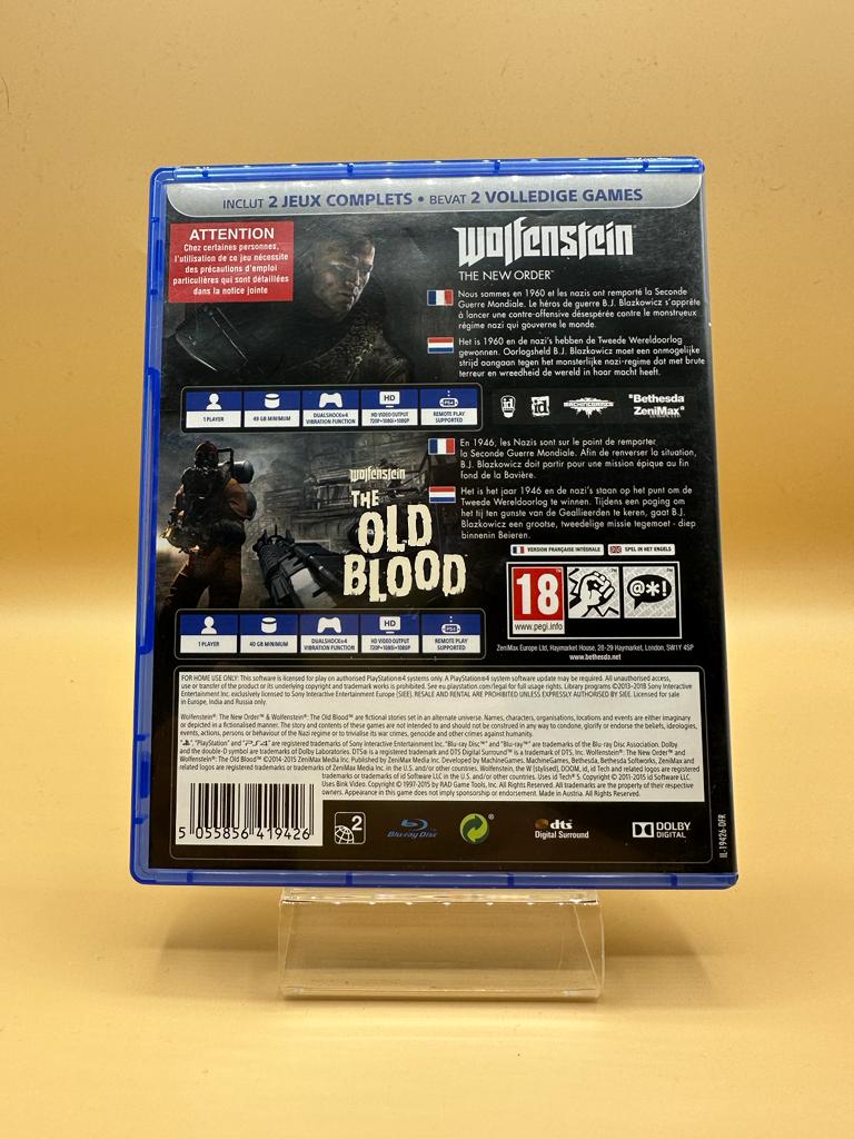 Bipack Wolfenstein PS4 , occasion