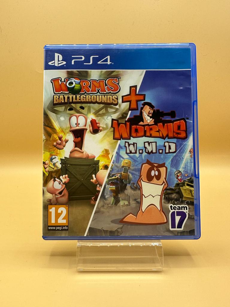 Worms Battleground + Worms Wmd - Weapons Of Mass Destruction Ps4 , occasion Complet