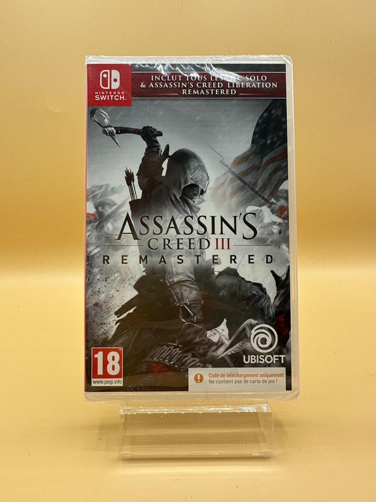 Assassin's Creed 3 Remastered (code de téléchargement uniquement) Switch , occasion Sous Blister